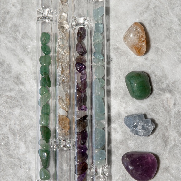 Reusable Glass Straws- Healing Crystals - Picture 2 of 6